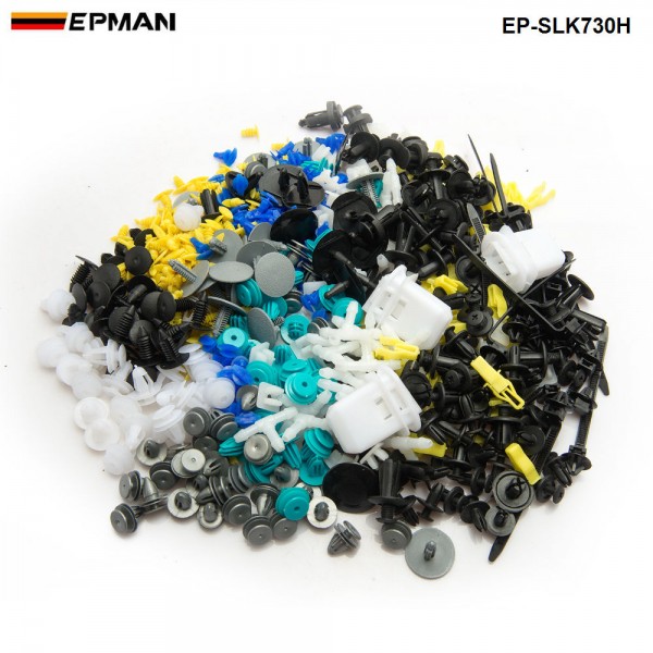 17 Kinds Mixed 730PCS/Set Auto Fastener Universal Bumper Fixed Clamp Push Clip for All Automobile Series Fastener EP-SLK730H