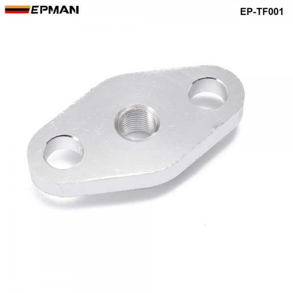 EPMAN Car Billet Aluminum T3/T4 Turbo Charger 1/8" NPT Oil Drain Line Fitting EP-TF001
