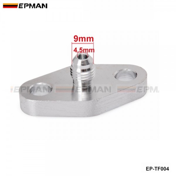 EPMAN AN4 male Aluminum Oil Drain Turbo Flange T3 T4 T04 GT40 GT55 EP-TF004