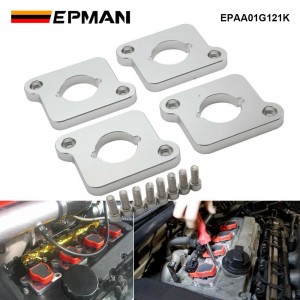 EPMAN Billet Aluminum Coilpack Adapter Plates Spacer For VW Audi Golf Jetta A4 A6 TT 1.8T To 2.0TFSI EPAA01G121