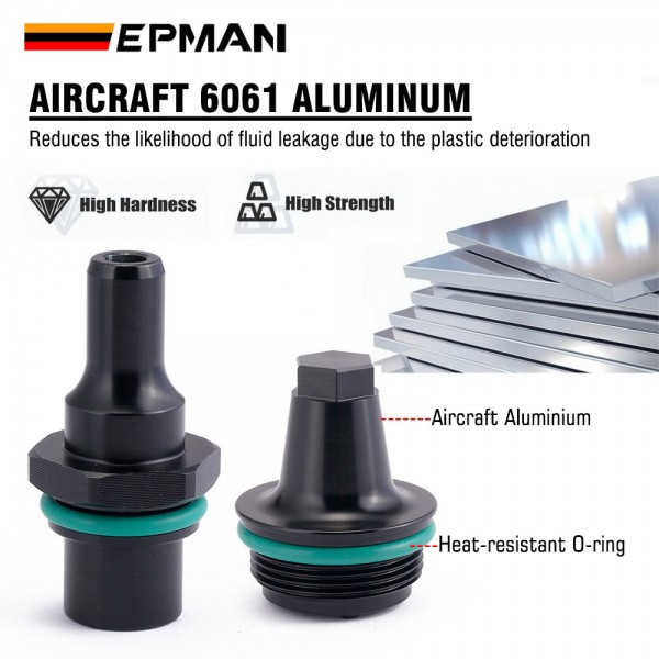 EPMAN N54 PCV Valve Cap Aluminum Cover Kit for BMW E90 E91 E92 E82 E88 E89 E60 E61 E71 N54 Twin Turbo Engines Car Accessories EPAA01G174 EPMAN N54 PCV Valve Cap Aluminum Cover Kit for BMW E90 E91 E92 E82 E88 E89 E60 E61 E71 N54 Twin Turbo Engines Car Accessories EPAA01G174