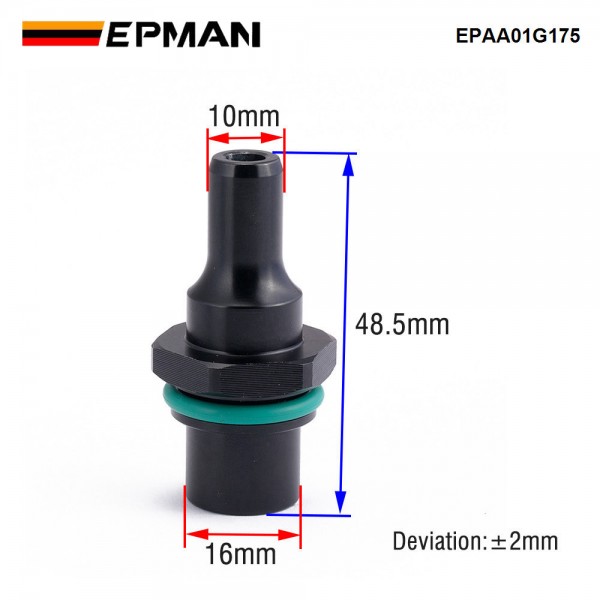 EPMAN Upgraded Replacement N54 PCV Valve For BMW E91 335i 2007-2010 535xi 2008 EPAA01G175 EPMAN Upgraded Replacement N54 PCV Valve For BMW E91 335i 2007-2010 535xi 2008 EPAA01G175