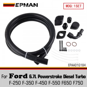 EPMAN Durable Turbo Piping Kit CCV Crank Case Vent Reroute Basic Engine Ventilation Kit For Ford 6.7L Powerstroke Diesel 11-19 EPAA01G184