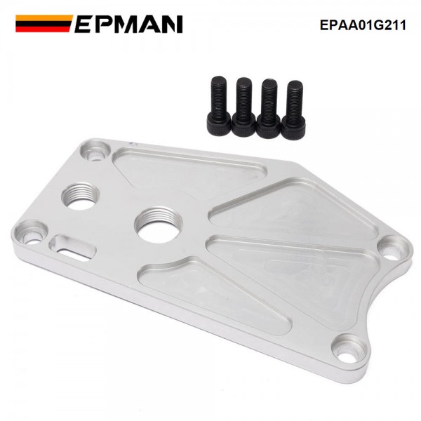 EPMAN Billet Aluminum K-series Water Pump Block Off Plate /-10 Breather Port For Honda Acura K20 K24 Engines EPAA01G211 EPMAN Billet Aluminum K-series Water Pump Block Off Plate /-10 Breather Port For Honda Acura K20 K24 Engines EPAA01G211