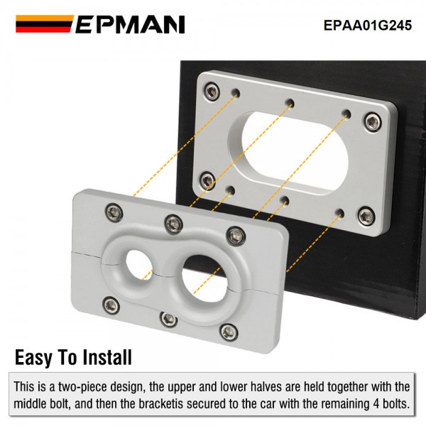 EPMAN Billet Aluminum Fire Wall Pass Through Raw Bracket For Holley Terminator X Max EPAA01G245 EPMAN Billet Aluminum Fire Wall Pass Through Raw Bracket For Holley Terminator X Max EPAA01G245