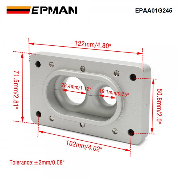 EPMAN Billet Aluminum Fire Wall Pass Through Raw Bracket For Holley Terminator X Max EPAA01G245 EPMAN Billet Aluminum Fire Wall Pass Through Raw Bracket For Holley Terminator X Max EPAA01G245