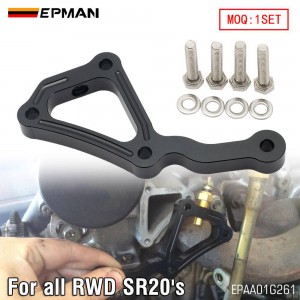 EPMAN Billet Aluminum Coolant Temp Sensor Spacer For Nissan 240SX S13 S14 S15 SR20DET Direct Bolt-On, 1/8 NPT Fitting EPAA01G261