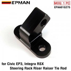 EPMAN CNC Aluminum Steering Rack Riser Raiser Tie Rod For Honda Civic EP3 Integra DC5 Acura RSX EPAA01G275
