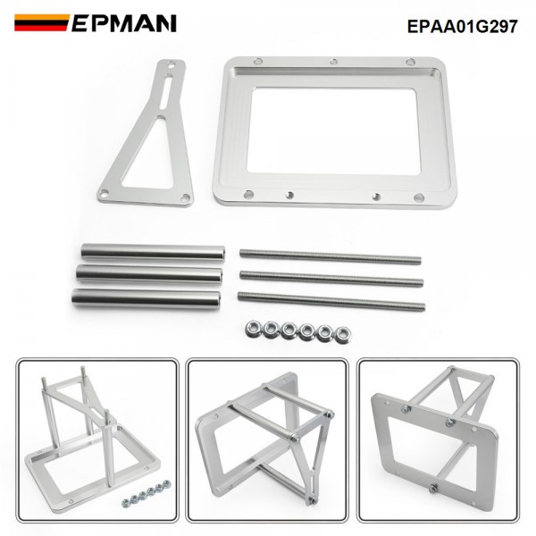 EPMAN Billet Battery Tray Hold Down Trunk Relocation Box Aluminum Racing Mount EPAA01G297