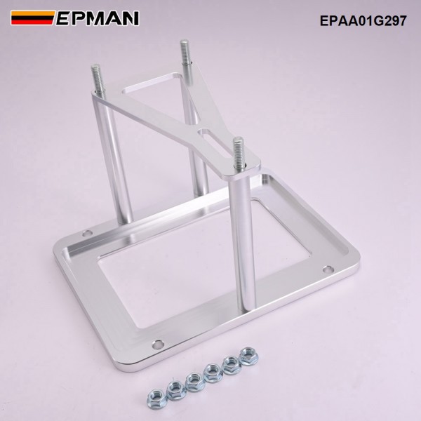 EPMAN Billet Battery Tray Hold Down Trunk Relocation Box Aluminum Racing Mount EPAA01G297