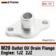 EPMAN CNC Machined Turbo Oil Drain Flange Prevents Smoking Turbo M20 Billet Aluminum Fitting EPAA01G314