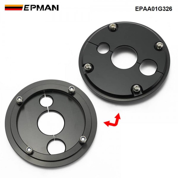 EPMAN 3-Hole Billet Aluminum Firewall Grommet for Holley Terminator X / X Max Black Harness Bulkhead Fitting EPAA01G326