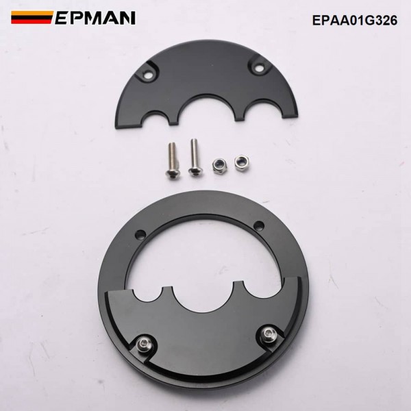 EPMAN 3-Hole Billet Aluminum Firewall Grommet for Holley Terminator X / X Max Black Harness Bulkhead Fitting EPAA01G326