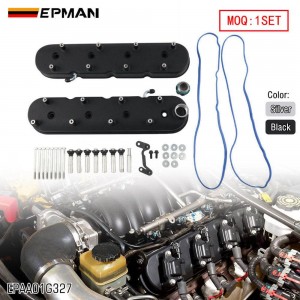 EPMAN Tall Billet-style Aluminum Valve Covers w/ Coil Mounts - Direct Fit for LS1 LS2 LS3 LS6 LS7 V8 Engines EPAA01G327