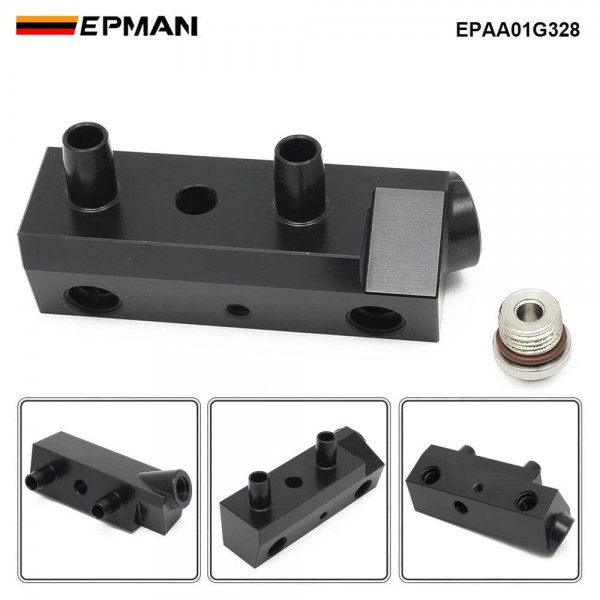 EPMAN Transmission Fluid Thermal Bypass Valve Performance Upgrade for GM 6L80 - CNC 6061 Aluminum, OEM 125068000 Replacement EPAA01G328