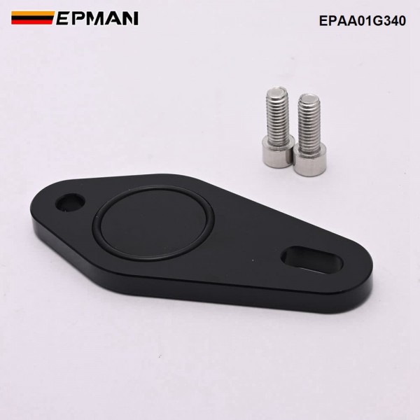 EPMAN EA113 Engine Rear Breather Delete Plate Compatible with VW Golf Passat Audi A3 TT Seat Leon - 6061 Aluminum Block Off Plate for Oil Catch Can System EPAA01G340