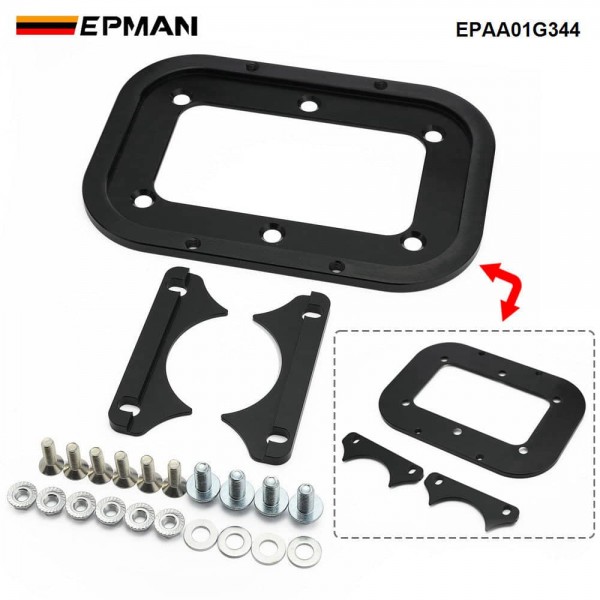 EPMAN Battery Tray Aluminum CNC Machined For Optima AGM Group 34 34M D34 D34M for Red Top Blue Top Yellow Top | 6061-T6 Aerospace Grade | Racing Off-Road Marine EPAA01G344