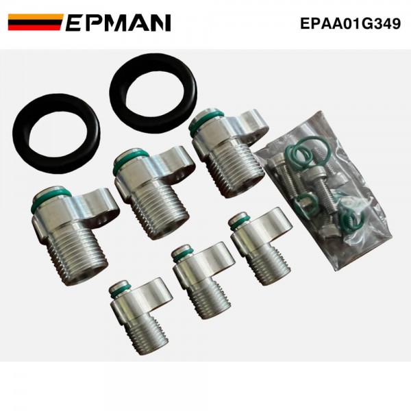 EPMAN Billet Aluminum AC System Adapter Kit for K-Series Engine Swap Includes All Fittings EPAA01G349