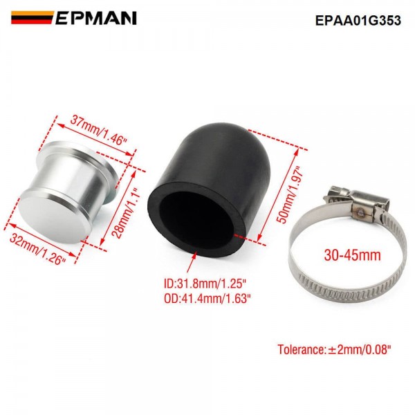 EPMAN Sport 1.5T Resonator Delete Kit For Honda Civic 2022+ For Acura Integra 2023+ Billet Aluminum Intercooler Charge Pipe EPAA01G353