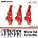 EPMAN 3PCS S55/N55 to B58 Coil Conversion Bracket | Red Billet Aluminum For BMW EPAA01G368