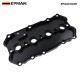 EPMAN Billet Valve Cover - CNC Aluminum for EA113 2.0T FSI Black Anodized -10AN Breather EPAA01G391