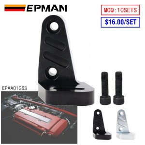 EPMAN High Quality Black Silver Power Steering Bracket for Honda Civic 92-00 B16 GSR P72 Type B-Series EPAA01G63