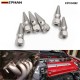 EPMAN 6PCS/Bag Spiked Valve Cover Chrome Spikes Bolt M8X1.25 Engine Bay Dress Up Washer Kit for Compatible Engine Exhaust ECT EPCGQ92