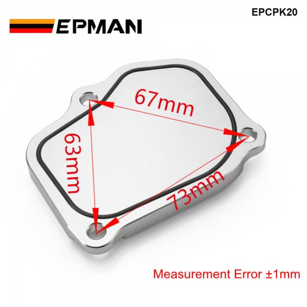 EPMAN K-Series Billet Timing Chain Tensioner Cover Plate Fit For Honda Acura K20,K20A,K20Z,K24,K24A Engines EPCPK20