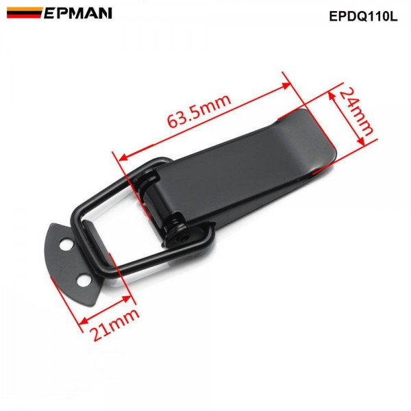 EPMAN For JDM Sport Universal Clip Lockable Toggle Fastener Quick Release Fasteners Front Rear Bumpers Lock EPDQ110L EPMAN For JDM Sport Universal Clip Lockable Toggle Fastener Quick Release Fasteners Front Rear Bumpers Lock EPDQ110L
