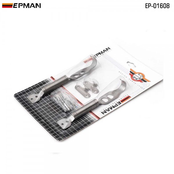 EPMAN Stainless Steel Car Racing Mount Bonnet Hook Pin Lock Kit Latch Spring Fastener EP-01608