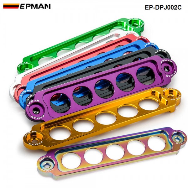 EPMAN Racing Aluminium Battery Tie Down For Honda Civic SI 02-05 Replace for PASSWORD JDM Style EP-DPJ002C