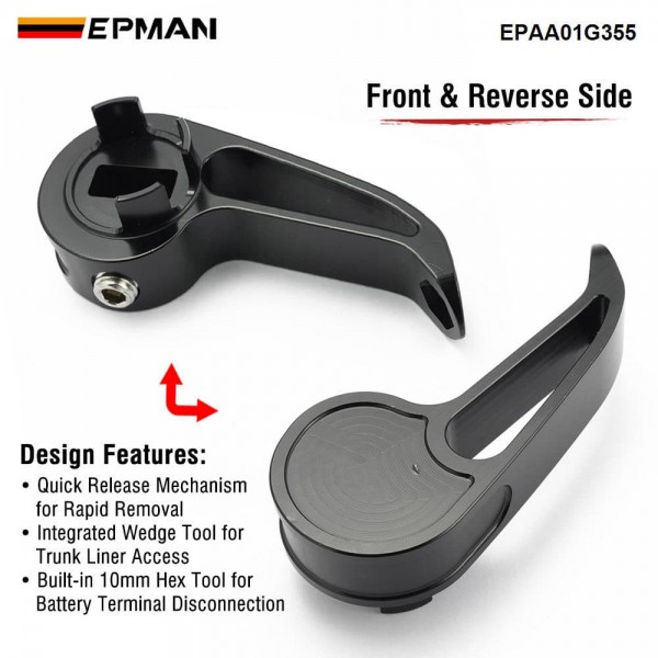 EPMAN Quick Release Hood Latch Billet Aluminum For BMW G80 G82 G87 M3 M4 M2 Supra A90 EPAA01G355