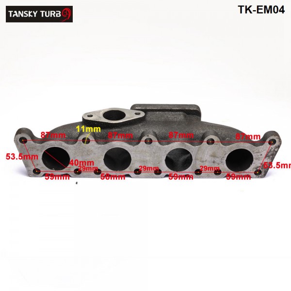 TANSKY For VW 1.8T Cast Iron Turbo Manifold T25/T3 for 38mm Wastegate TK-EM04