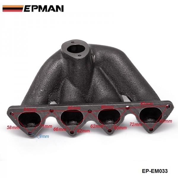 TANSKY Top Mount T3 Turbo Manifold Exhaust Header For B-Series 88-00 Civic 94-01 Integra TK-EM033 TANSKY Top Mount T3 Turbo Manifold Exhaust Header For B-Series 88-00 Civic 94-01 Integra TK-EM033