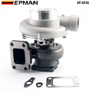 TANSKY GT35 GT3582R Compressor:A/R 0.70 Turbine:A/R 0.82 T3 Flange Wet Float Bearing 4 Bolt 400-600hp Turbocharger Turbo Charger EP-GT35