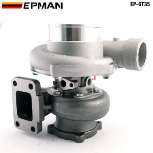 TANSKY GT35 GT3582R Compressor:A/R 0.70 Turbine:A/R 0.82 T3 Flange Wet Float Bearing 4 Bolt 400-600hp Turbocharger Turbo Charger EP-GT35