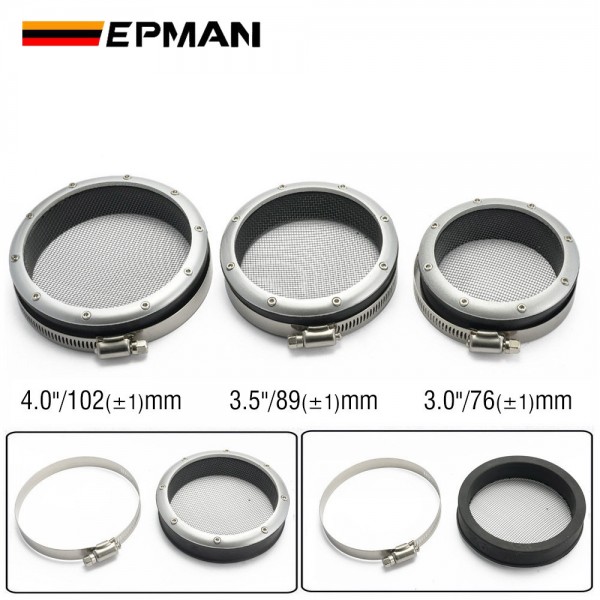 EPMAN 3" /3.5" /4" Turbo Inlet Grill Protector Guard Turbocharge Screen Mesh Air Inlet Filter Cover