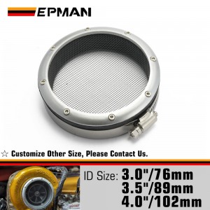 EPMAN 3" /3.5" /4" Turbo Inlet Grill Protector Guard Turbocharge Screen Mesh Air Inlet Filter Cover