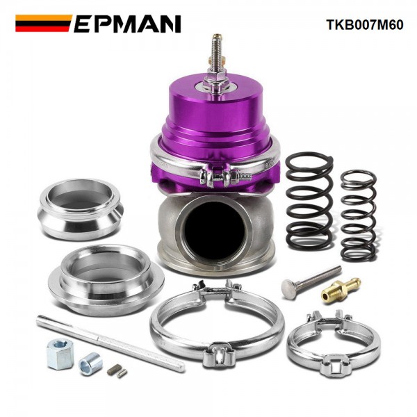 TANSKY 60mm Turbo V-band 60mm External Waste Gate Bypass Exhaust Manifold + Spring TK-B007