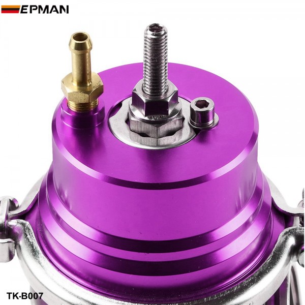 TANSKY - (purple,black) 60mm Turbo V-band 60mm External Waste Gate Bypass Exhaust Manifold + Spring TK-B007