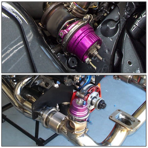 TANSKY - (purple,black) 60mm Turbo V-band 60mm External Waste Gate Bypass Exhaust Manifold + Spring TK-B007 TANSKY - (purple,black) 60mm Turbo V-band 60mm External Waste Gate Bypass Exhaust Manifold + Spring TK-B007