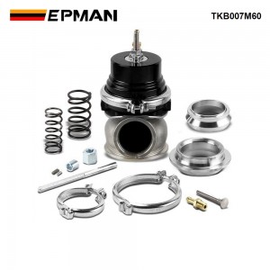 EPMAN 60mm Turbo V-band 60mm External Waste Gate Bypass Exhaust Manifold + Spring TKB007M60