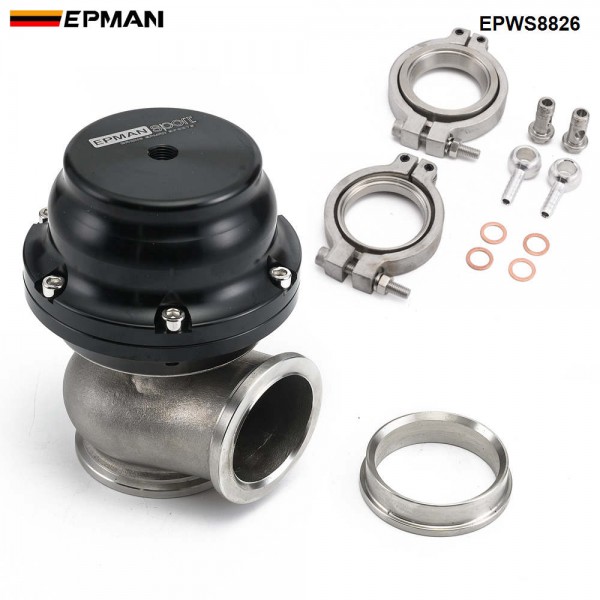 Epman Racing 44MM Turbocharge Exhaust Manifold Header Turbo Boost V-band Clamp Wastegate EPWS8826