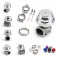 Epman Racing 44MM Turbocharge Exhaust Manifold Header Turbo Boost V-band Clamp Wastegate EPWS8826