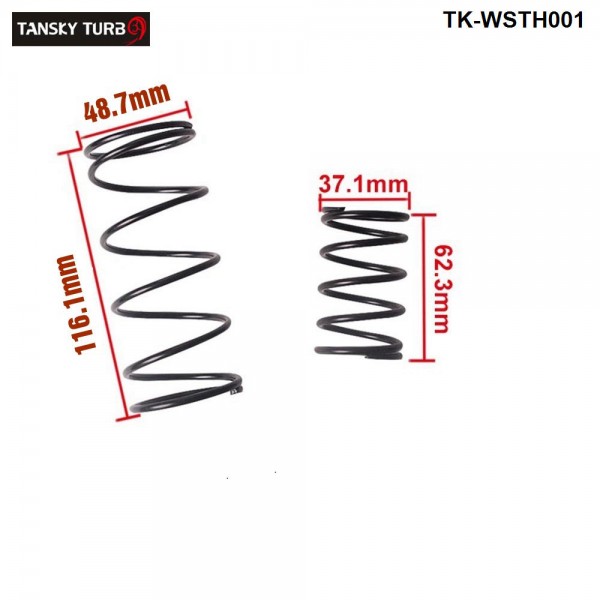 Tansky - 38MM TURBO EXTERNAL WASTEGATE WG SPRING COATED REPLACEMENT 14 PSI/8PSI 1BAR FOR TURBO SMART TK-WSTH001