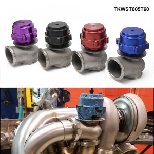 TANSKY - 60MM Universal External Racing Billet Aluminum Turbo Wastegate For Honda Subaru (Color:Blue/black/Red/Purple) TKWST005T60