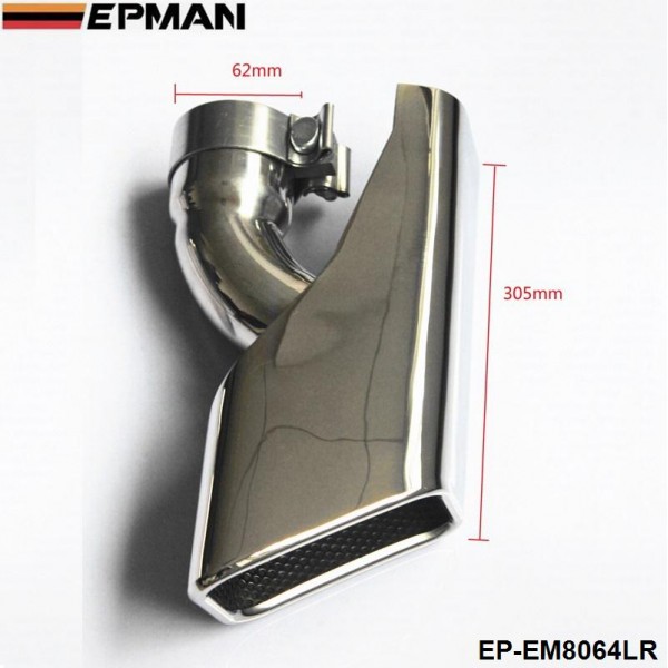 EPMAN Chrome 304 Stainless Steel Exhaust Muffler Tip For Land Rover 05-12 Range Rover diesel EP-EM8064LR EPMAN Chrome 304 Stainless Steel Exhaust Muffler Tip For Land Rover 05-12 Range Rover diesel EP-EM8064LR