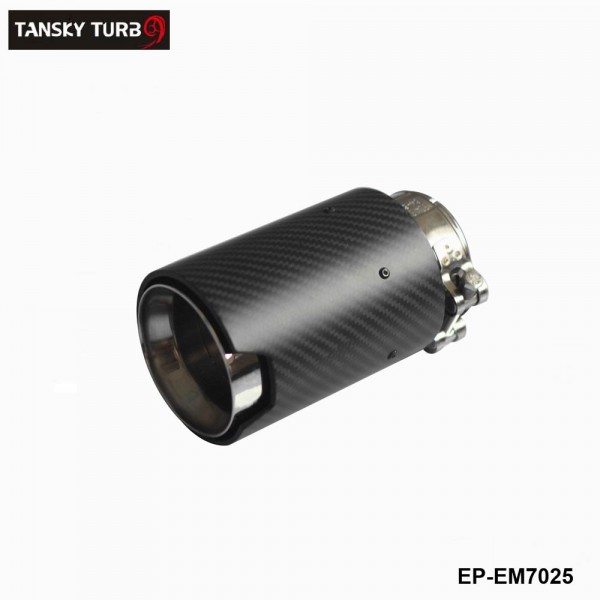 EPMAN Carbon Fiber Exhaust Tip Muffler  ID 2.5'' 63mm OD: 92mm For BMW M Performance EP-EM7025