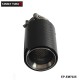 TANSKY -1Pcs Universal ID 2.5'' 63mm OD:92MM Carbon Fiber Exhaust Tip Muffler EP-EM7025