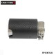 TANSKY -1Pcs Universal ID 2.5'' 63mm OD:92MM Carbon Fiber Exhaust Tip Muffler EP-EM7025